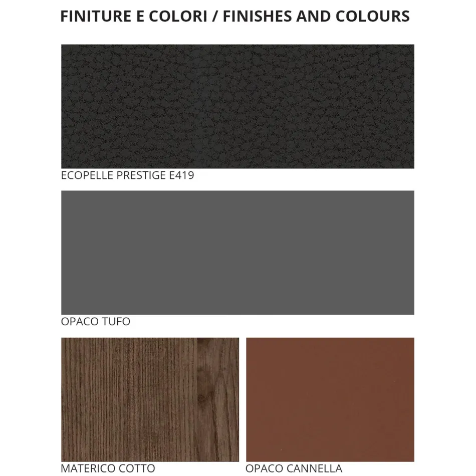 Móveis de quarto de 5 elementos feitos na Itália de luxo - Zakynthos Viadurini