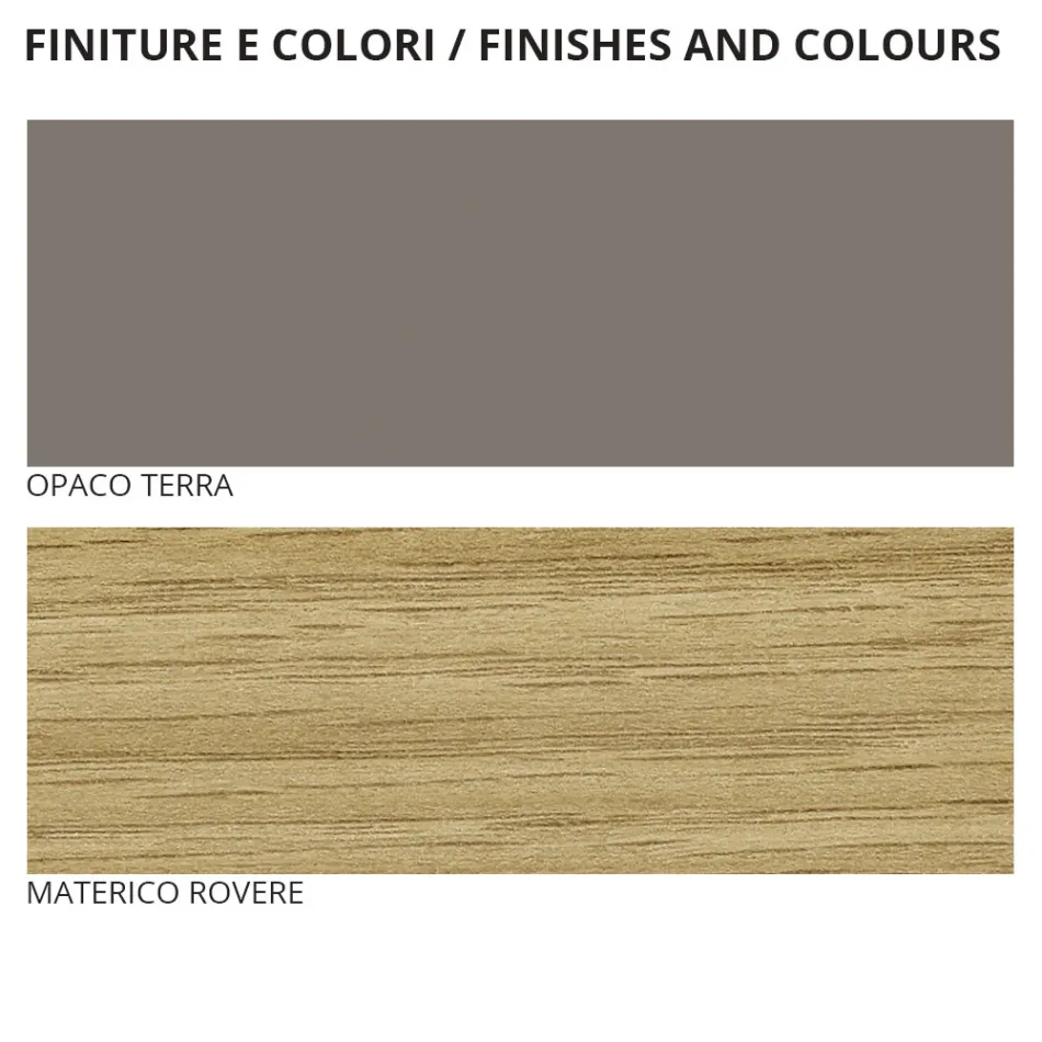 Móveis de quarto de estilo moderno com 5 elementos feitos na Itália - diamante Viadurini