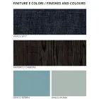 Mobília de quarto com 7 elementos de estilo moderno feitos na Itália - Polinésia Viadurini