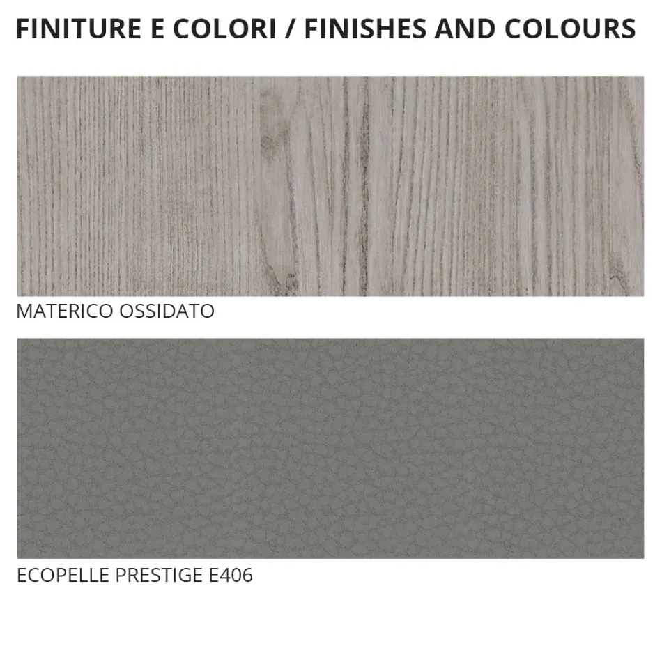 Móveis para Quarto Duplo com 4 Elementos Made in Italy - Lucania Viadurini