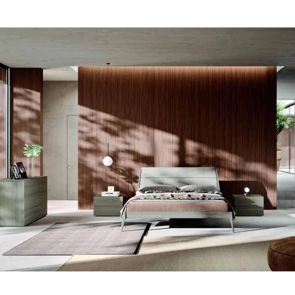 Móveis para Quarto Duplo com 4 Elementos Made in Italy - Lucania Viadurini