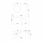 Móveis de Banheiro em Branco e Madeira de Nogueira com Lavatório, Móvel de Parede e Espelho - Renga Viadurini