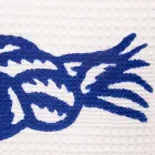 Toalha de impressão artesanal de algodão de uma peça fabricada na Itália - Marcas Viadurini