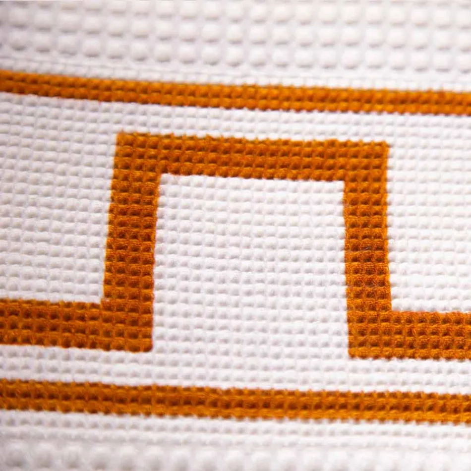 Toalha Art de algodão italiano de uma peça impressa à mão - Marcas Viadurini