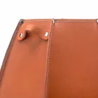 Suporte de guarda-chuva Audrey com design moderno em couro, fabricado na Itália Viadurini