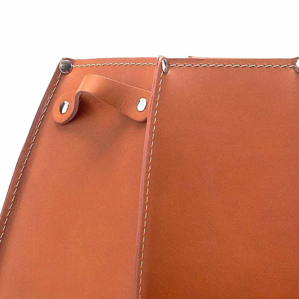 Suporte de guarda-chuva Audrey com design moderno em couro, fabricado na Itália Viadurini