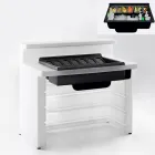 Contador de barra de jardim moderno design brilhante linha de quebra de slide feita na Itália Viadurini