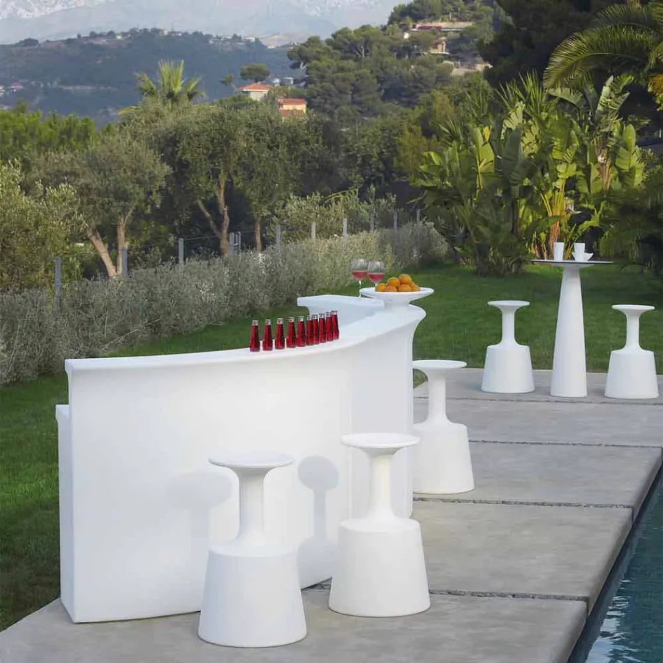 Contador de barra brilhante Bar de quebra de estilo moderno feito na Itália Viadurini