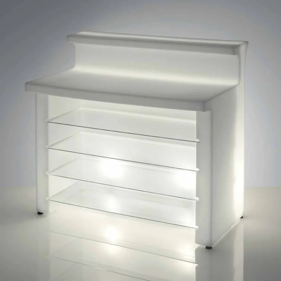 Bar de estilo moderno contador Slide Break Line brilhante feito na Itália Viadurini