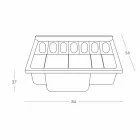 Bar de estilo moderno contador Slide Break Line brilhante feito na Itália Viadurini