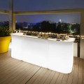 Contador de barra de jardim moderno design brilhante linha de quebra de slide feita na Itália