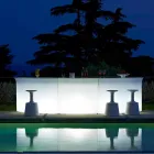 Bar de estilo moderno contador Slide Break Line brilhante feito na Itália Viadurini