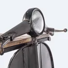 Consola Bar em Madeira Manga e Vespa em Aço de Design Moderno - Chalota Viadurini