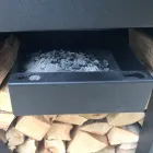 Com placa de cozinha e compartimento para madeira - Giorgione Viadurini