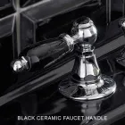 Misturador para bidê com 3 furos e entrega interna em latão Fabricado na Itália - Noriana Viadurini