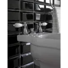 Misturador para bidê com 3 furos e entrega interna em latão Fabricado na Itália - Noriana Viadurini