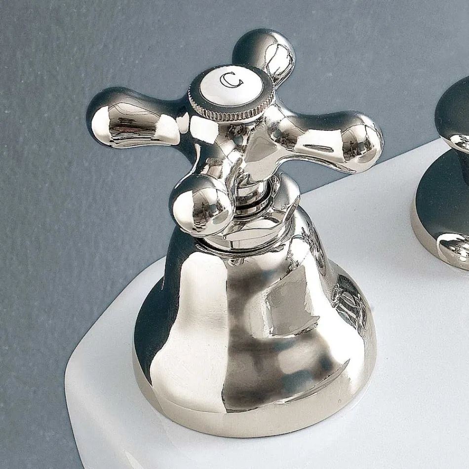 Dreno misturador para bidê com 3 furos Entrega interna latão artesanal - Ercolina Viadurini