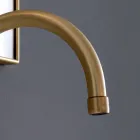 Misturador de lavatório 3 furos com bica alta com descarga em latão Made in Italy - Vermelho Viadurini