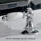 Misturador para lavatório com 3 furos e ralo de latão estilo clássico artesanal - Noriana Viadurini