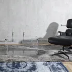 Baú Design em Cristal Acrílico Transparente e Aço Moderno - Dante Viadurini