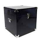 Baú em Cristal Acrílico Transparente ou Fumado e Aço Moderno - Dante Viadurini