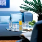 Vidro duplo antiquado de design vintage eco cristal 12 peças - Cantabile Viadurini