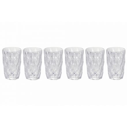 12 peças de taças altas de vidro transparente - Renascença Viadurini