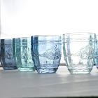 Copos de água de serviço de vidro com decoração Arabescato 12 peças - parafuso Viadurini