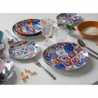 Copos de vinho de vidro transparente decorado 12 taças de design - Maroccobic Viadurini