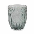 Copos decorados de vidro colorido moderno servindo água 6 peças - Mix Viadurini