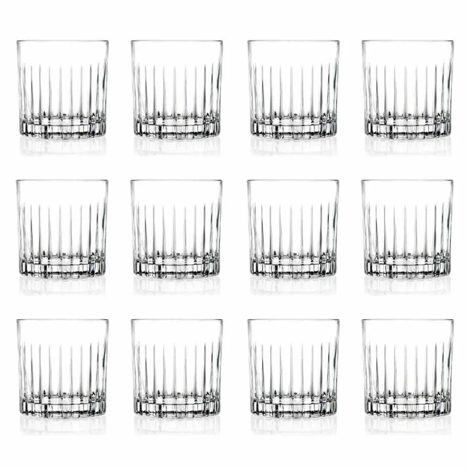 Copos Duplos Antiquados Tumbler Low 12 Peças Luxo - Senzatempo Viadurini