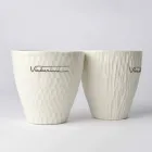 Óculos de porcelana branca de design luxuoso 6 peças exclusivas - Arcireale Viadurini