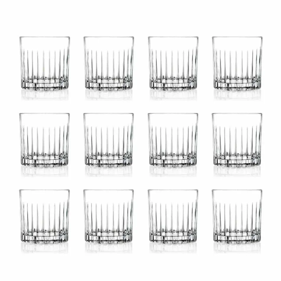 Lowball Tumbler Basso Copos Antiquados para Calopsita 12 Peças - Senzatempo Viadurini