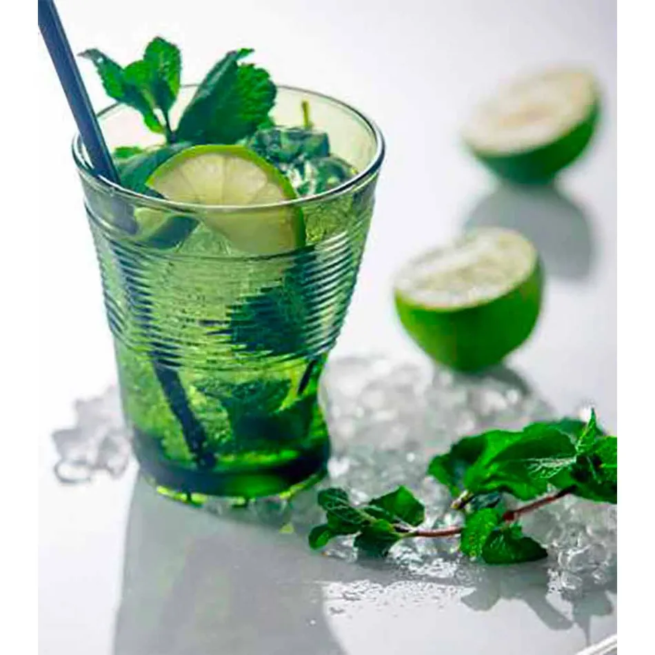 Copos de água de vidro colorido moderno 6 peças de design - Sarabi Viadurini