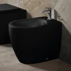 Bidê de chão Aster em cerâmica fosca, disponível em duas cores e com design moderno. Viadurini