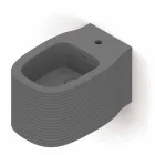 Bidê de cerâmica suspenso de design moderno produzido na Itália, Hamlet Viadurini