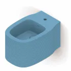 Bidê de cerâmica suspenso de design moderno produzido na Itália, Hamlet Viadurini