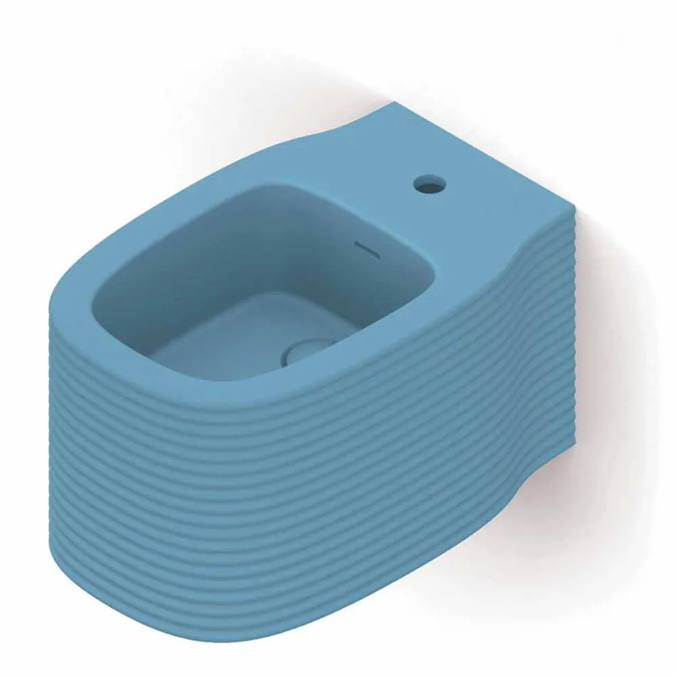 Bidê de cerâmica suspenso de design moderno produzido na Itália, Hamlet Viadurini