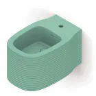 Bidê de cerâmica suspenso de design moderno produzido na Itália, Hamlet Viadurini