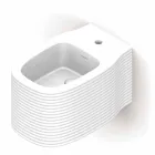 Bidê de cerâmica suspenso de design moderno produzido na Itália, Hamlet Viadurini