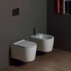 Shine Square parede de cerâmica moderna pendurada bidé 50x35cm, feita na Itália Viadurini