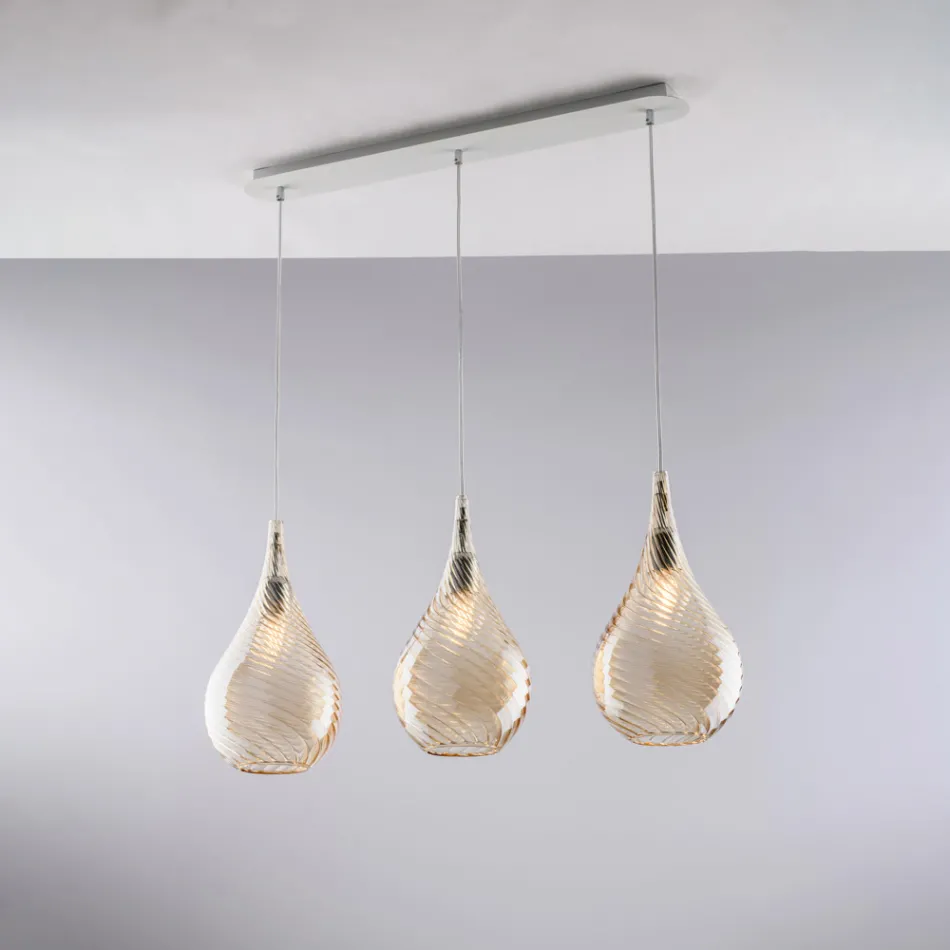 Corrimão de ferro fabricado na Itália com vidro Pyrex para decoração de interiores - Amazônia Viadurini