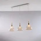 Corrimão de ferro com vidro Pyrex fabricado na Itália para decoração de interiores - Corinto Viadurini