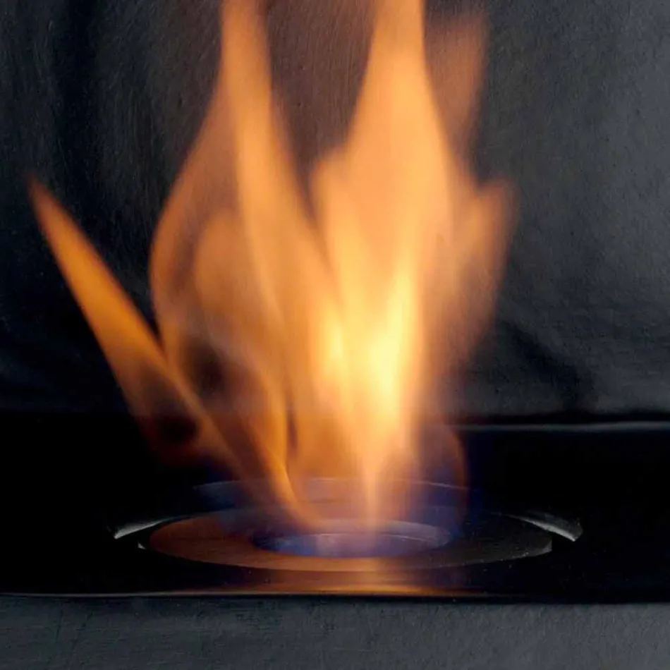 Bancada Biocamino com bioetanol cerâmico e aço Curtis Viadurini