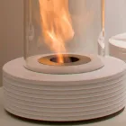 Biocamino rodada apoio mármore Gordon, made in Italy Viadurini