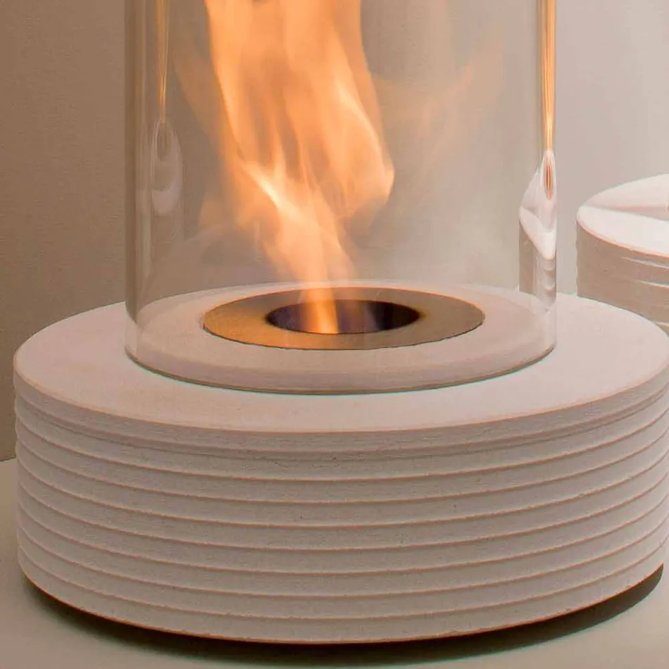 Biocamino rodada apoio mármore Gordon, made in Italy Viadurini