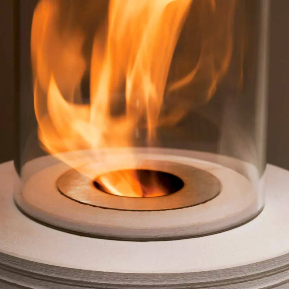 Biocamino rodada apoio mármore Gordon, made in Italy Viadurini