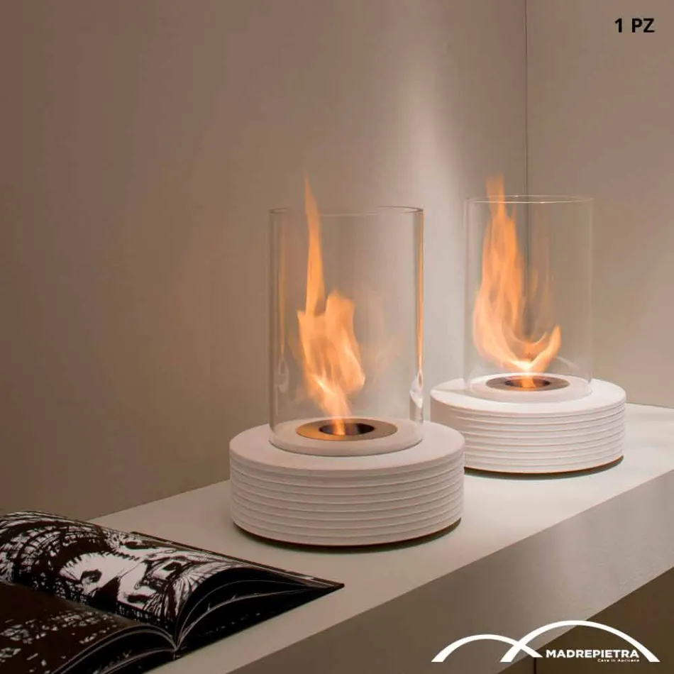 Biocamino rodada apoio mármore Gordon, made in Italy Viadurini