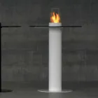 Bioetanol de exterior Biocamino com tampo de vidro Dean-Table Viadurini