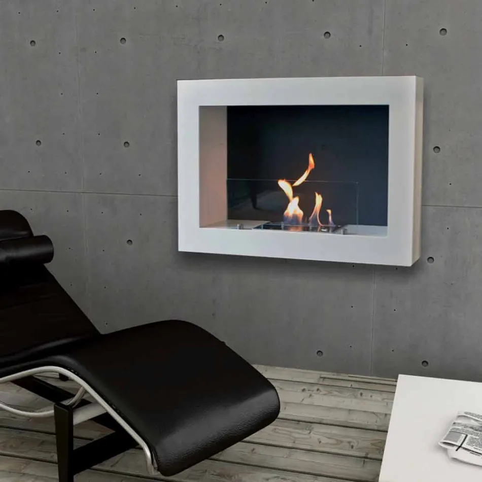 Design Moderno de Parede Biocamino Blake Viadurini